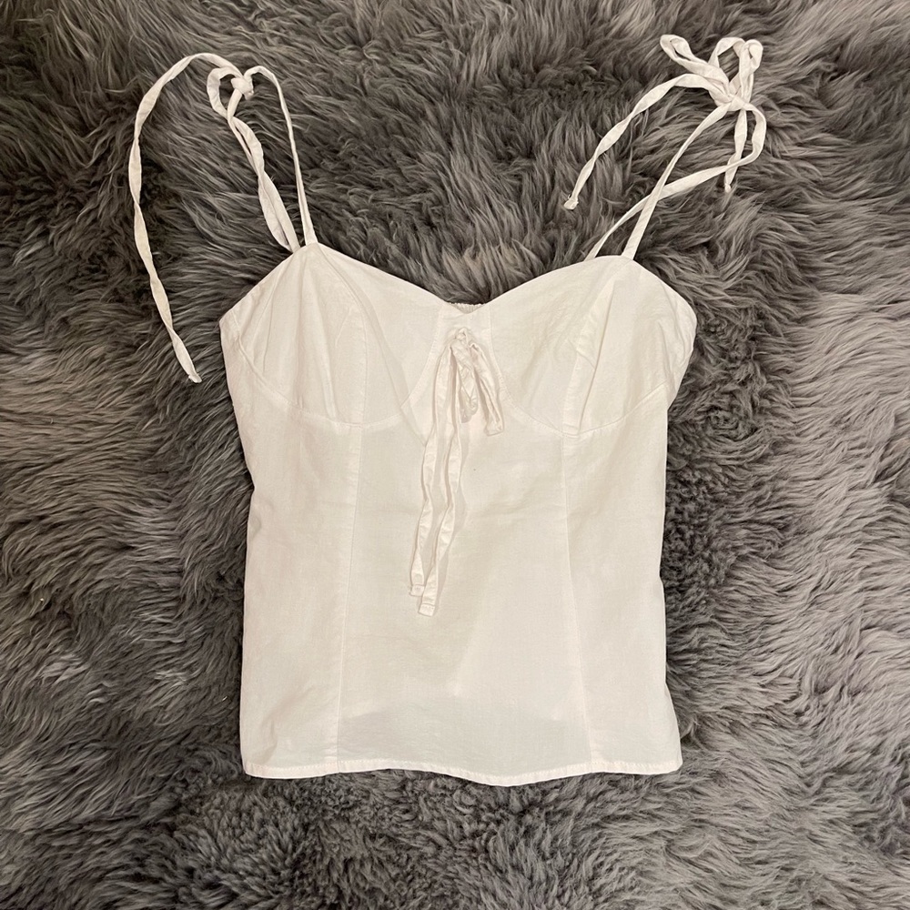 by the way White Tank Top